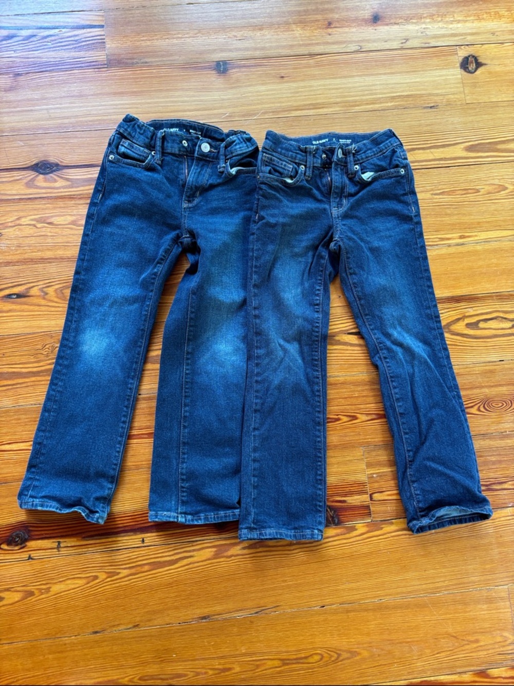 2 Pairs Boys Jeans Old Navy (1) Size 7  (7 Slim)